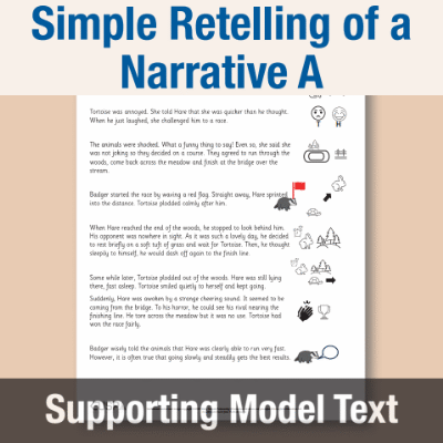 Image of Year 2 Writing A (Simple Retelling of a Narrative) Supporting Model Text SMT CUSP Resource
