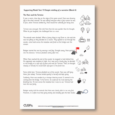 Y2 Writing A (Simple Retelling of a Narrative) Supporting Model Text SMT