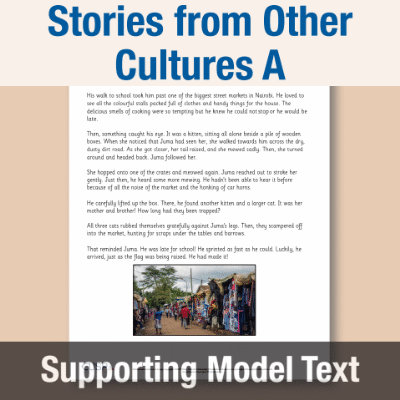 Image of Year 2 Writing A (Stories from Other Cultures) Supporting Model Text SMT CUSP Resource