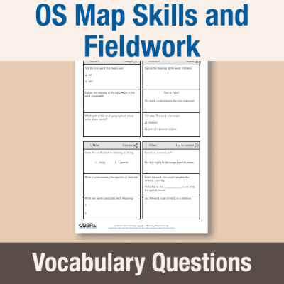 Image of Year 3 Geography (OS Map Skills and Fieldwork) Vocabulary Questions VQ CUSP Resource