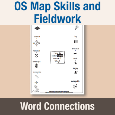 Image of Year 3 Geography (OS Map Skills and Fieldwork) Word Connections WC CUSP Resource