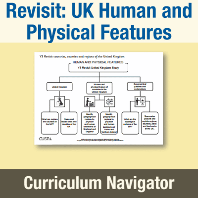 Image of Year 3 Geography (Revisit: UK Human and Physical Features) Curriculum Navigator CN CUSP Resource