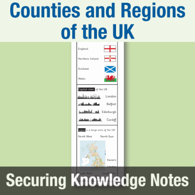 Image of Year 3 Geography (UK Study) Knowledge Notes SKN CUSP Resource