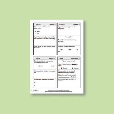 Y3 Geography (Study Counties and Regions of the UK) Vocabulary Questions VQ