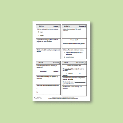 Y3 History (The Roman Empire and its Impact on Britain) Vocabulary Questions VQ