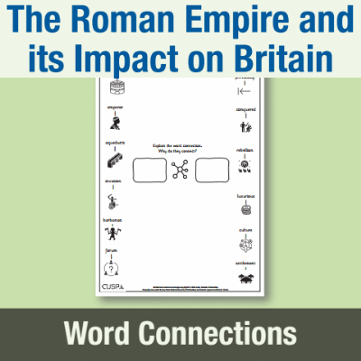 Image of Year 3 History (The Roman Empire and its Impact on Britain) Word Connections WC CUSP Resource