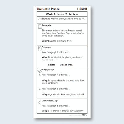 Y3 Reading (The Little Prince 1) Knowledge Notes SKN