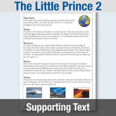 Image of Year 3 Reading (The Little Prince 2) Supporting Text ST CUSP Resource