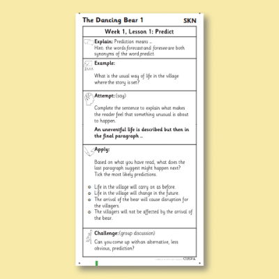 Y3 Reading (The Dancing Bear 1) Knowledge Notes SKN