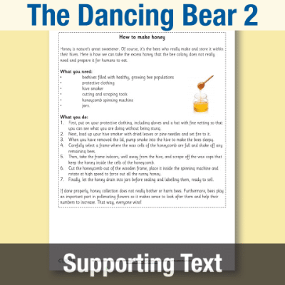 Image of Year 3 Reading (The Dancing Bear 2) Supporting Text ST CUSP Resource
