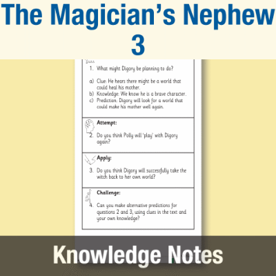 Image of Year 3 Reading (The Magician’s Nephew 3) Knowledge Notes KN CUSP Resource