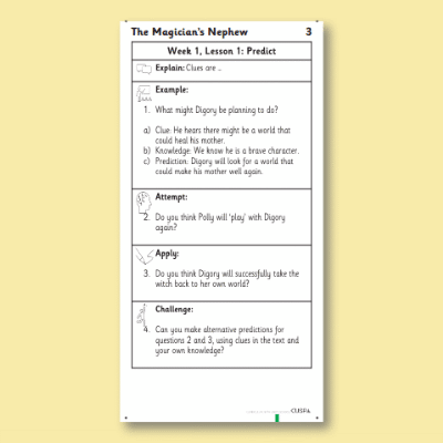 Y3 Reading (The Magician’s Nephew 3) Knowledge Notes KN