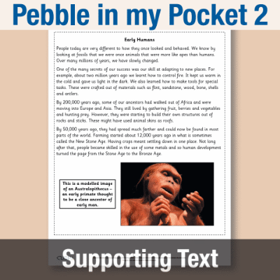 Image of Year 3 Reading (Pebble in my Pocket 2) Supporting Text ST CUSP Resource