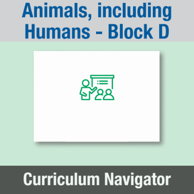Image of Year 03 Science (Animals, including Humans - Block D) Curriculum Navigator CUSP ResourceAccess Summer 140x195mm Printed in Black;    1 Leaf Set in pads of 16