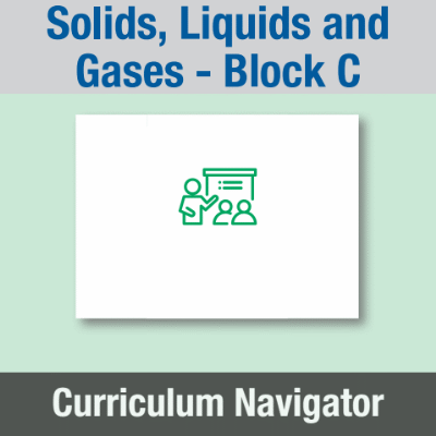 Image of Year 03 Science (Solids, Liquids and Gases - Block C) Curriculum Navigator CUSP ResourceAccess Spring 140x195mm Printed in Black;    1 Leaf Set in pads of 16