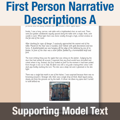 Image of Year 3 Writing A (First Person Narrative Descriptions) Supporting Model Text SMT CUSP Resource