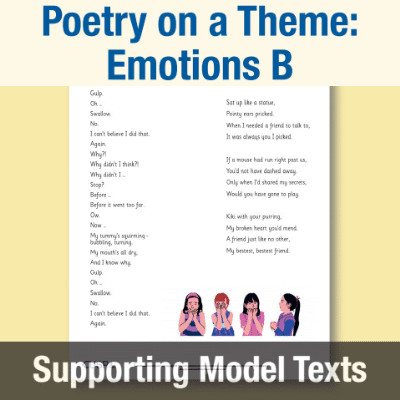 Image of Year 3 Writing B (Poetry on a Theme: Emotions) Supporting Model Text SMT CUSP Resource