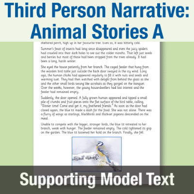 Image of Year 3 Writing A (Third Person Narrative: Animal Stories) Supporting Model Text SMT CUSP Resource