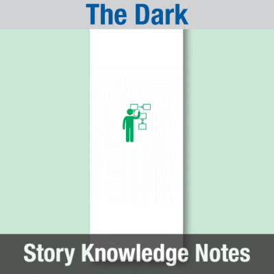 Image of Year 04 Communication (The Dark) Story Knowledge Notes CUSP ResourceAccess Spring 277x102mm Printed in Black;    6 Leaf Set in pads of 16