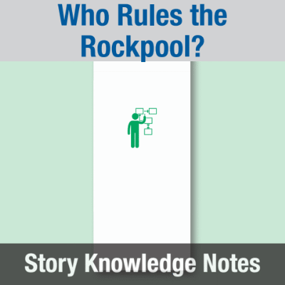 Image of Year 04 Communication (Who Rules the Rockpool?) Story Knowledge Notes CUSP ResourceAccess Summer 277x102mm Printed in Black;    3 Leaf Set in pads of 16