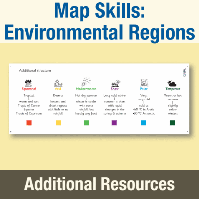 Image of Year 4 Geography (Map Skills: Environmental Regions of Europe, Russia, North and South America) AR3 Structured Assessment Additional Structure CUSP Resource