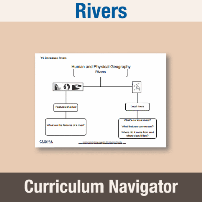 Image of Year 4 Geography (Rivers) Curriculum Navigator CN CUSP Resource