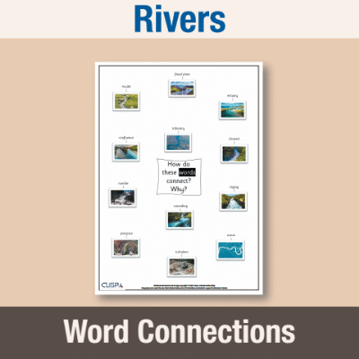 Image of Year 4 Geography (Rivers) Word Connections WC CUSP Resource