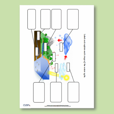 Y4 Geography (Water Cycle) AR Label the Water Cycle
