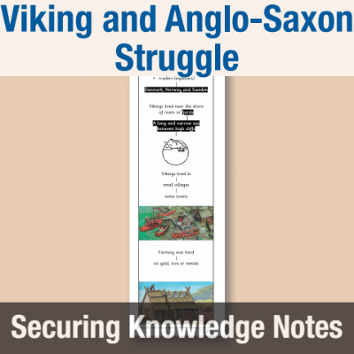 Image of Year 4 History (Viking & Anglo Saxon Struggle for the Kingdom of England) Knowledge Notes SKN CUSP Resource