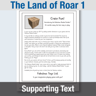Image of Year 4 Reading (The Land of Roar 1) Supporting Text ST CUSP Resource