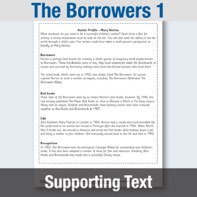 Image of Year 4 Reading (The Borrowers 1) Supporting Text ST CUSP Resource