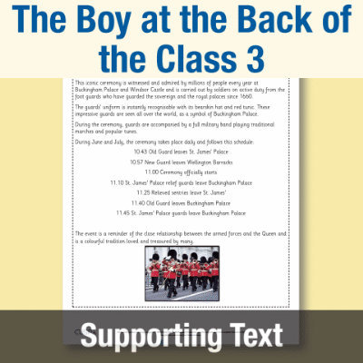Image of Year 4 Reading (The Boy at the Back of the Class 3) Supporting Text ST CUSP Resource