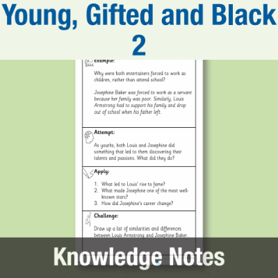 Image of Year 4 Reading (Young, Gifted and Black 2) Knowledge Notes KN CUSP Resource