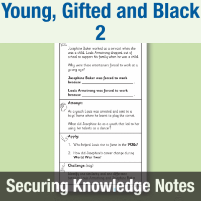 Image of Year 4 Reading (Young, Gifted and Black 2) Knowledge Notes SKN CUSP Resource