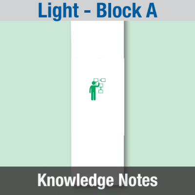 Image of Year 04 Science (Light - Block A) Knowledge Notes CUSP ResourceAccess Spring 58.5x234mm Printed in Black;    3 Leaf Set in pads of 16