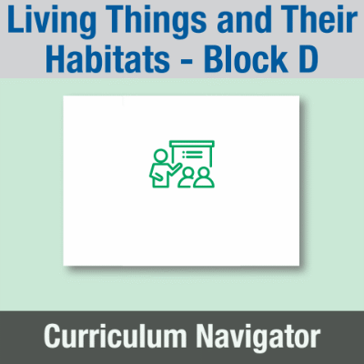 Image of Year 04 Science (Living Things and Their Habitats - Block D) Curriculum navigator CUSP ResourceAccess Summer 140x195mm Printed in Black;    1 Leaf Set in pads of 16