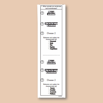 Y4 Science (Revisit Living Things and Their Habitats) Knowledge Notes KN