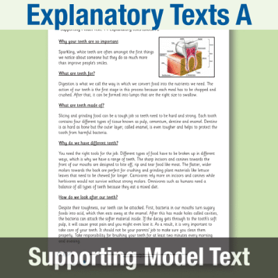 Image of Year 4 Writing A (Explanatory Texts) Supporting Model Text SMT CUSP Resource
