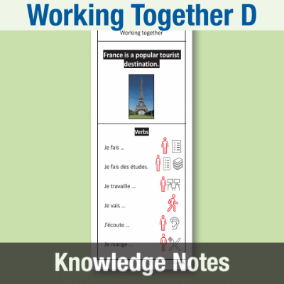 Image of Year 5 French D (Working Together) Knowledge Notes KN CUSP Resource
