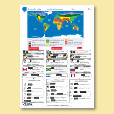 Y5 Geography (Revisit: Locations and biomes) Knowledge Organiser KO