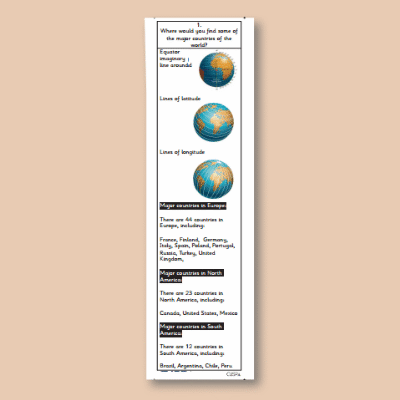 Y5 Geography (World Countries - Biomes and Environmental Regions) Knowledge Notes KN
