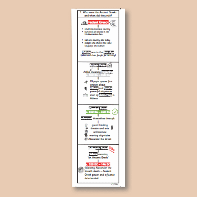 Y5 History MIXED CLASS Cycle 1 (Study Ancient Greece) Knowledge Notes KN