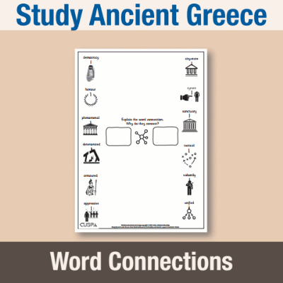 Image of Year 5 History (Study Ancient Greece) Word Connections WC CUSP Resource