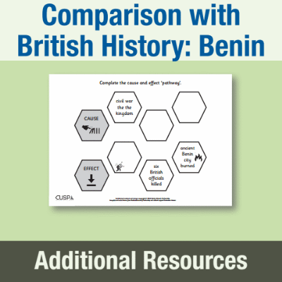 Image of Year 5 History (Study a non-European society that contrasts with British history: Benin, West Africa) AR Cause and Effect Path CUSP Resource