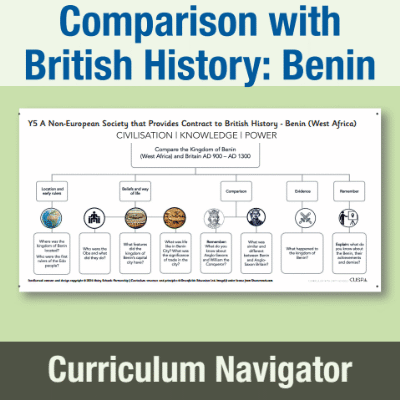 Image of Year 5 History (Study a non-European society that contrasts with British history: Benin, West Africa) Curriculum Navigator CN CUSP Resource