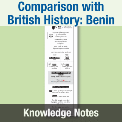 Image of Year 5 History (Study a non-European society that contrasts with British history: Benin, West Africa) Knowledge Notes KN CUSP Resource