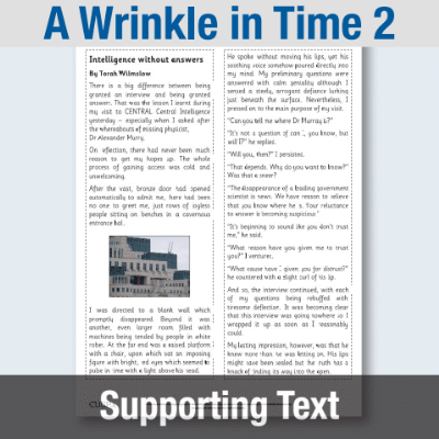 Image of Year 5 Reading (A Wrinkle in Time 2) Supporting Text ST CUSP Resource
