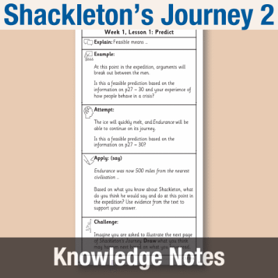 Image of Year 5 Reading (Shackleton's Journey 2) Knowledge Notes KN CUSP Resource