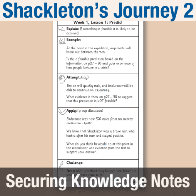 Image of Year 5 Reading (Shackleton's Journey 2) Knowledge Notes SKN CUSP Resource