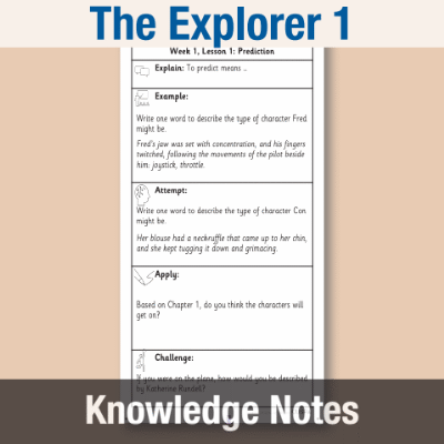 Image of Year 5 Reading (The Explorer 1) Knowledge Notes KN CUSP Resource